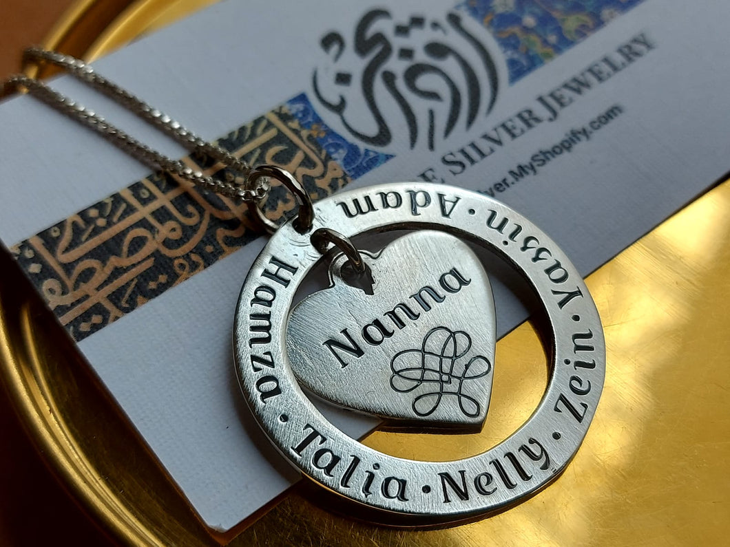 Grandma's Necklace With Grandchildren Names