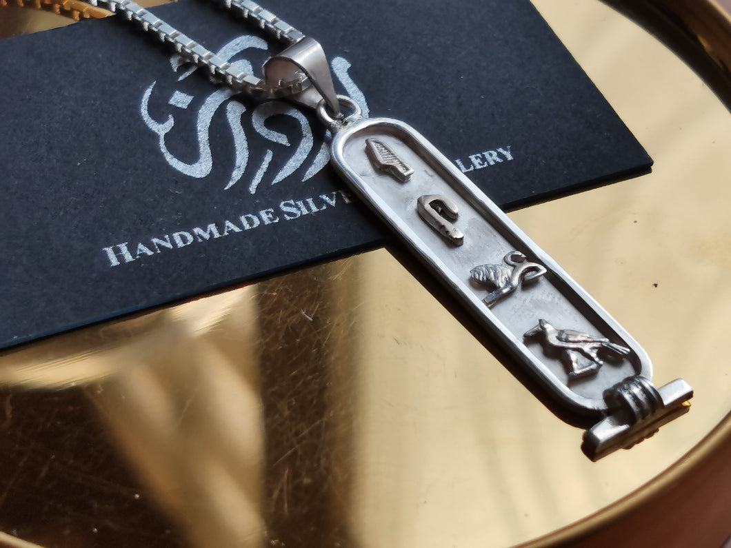 Silver CARTOUCHE With Customized Name