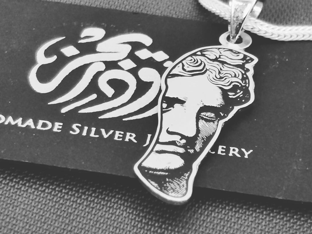 Roman Face Necklace